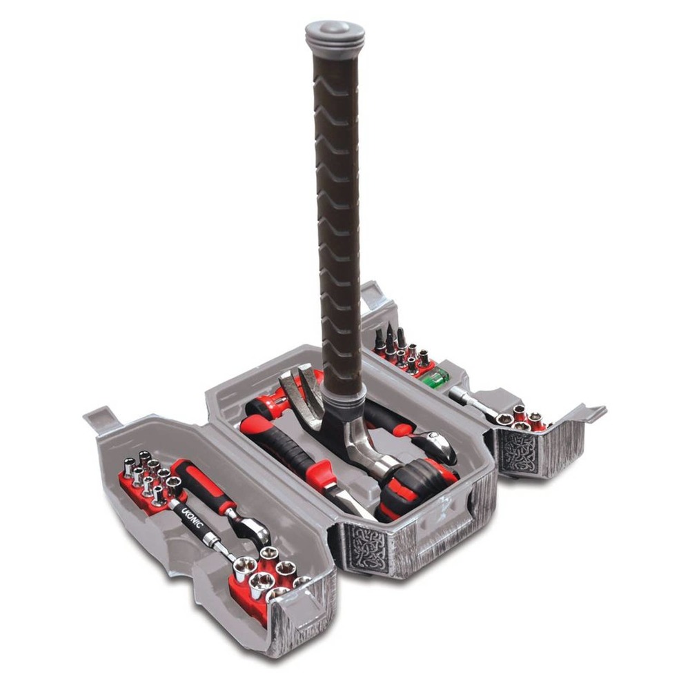 Ukonic Marvel Avengers Thor's Hammer 44 Piece Tool Set